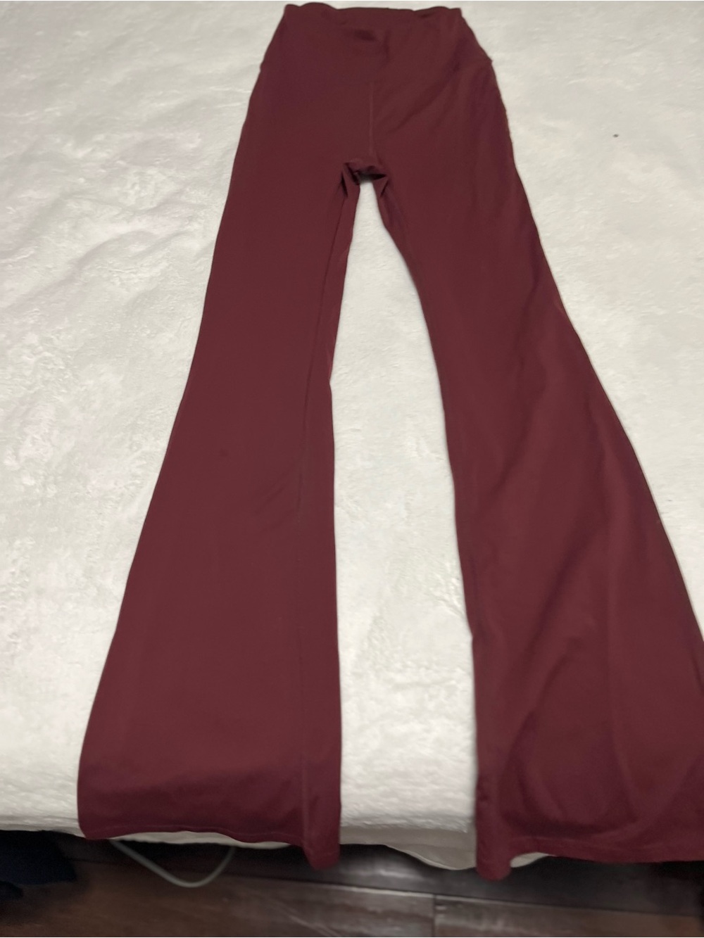 lululemon athletica Burgundy Flared Leggings
